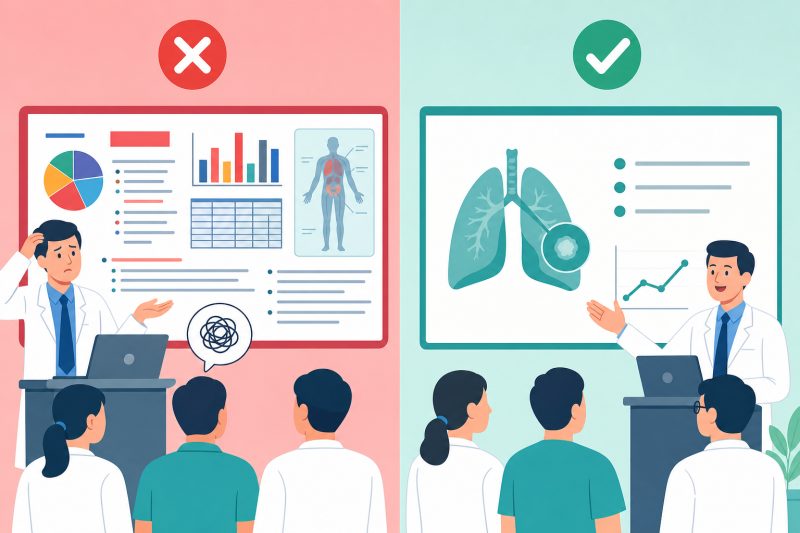 AI醫療簡報常見錯誤案例與避坑重點｜AI簡報在醫療的應用差異 說明圖